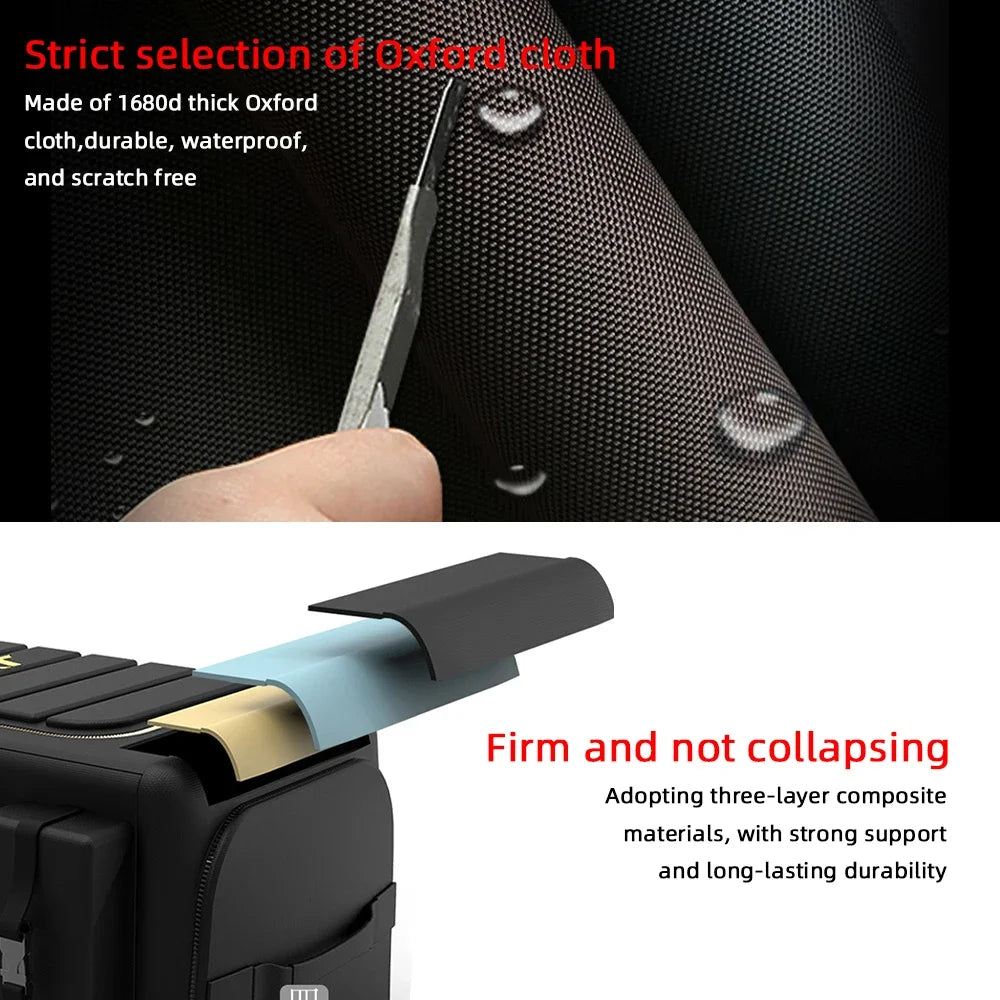 70L Car Trunk Organizer Storage Box