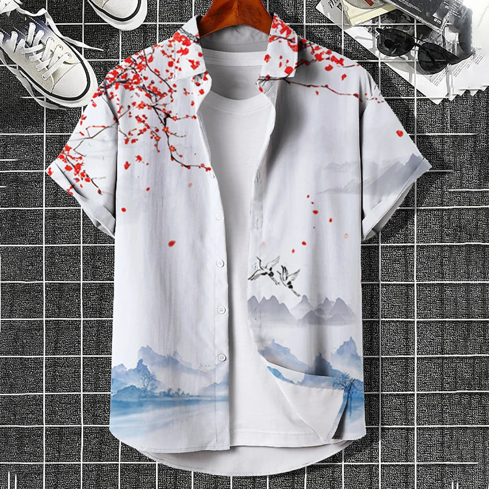 3d Floral & Butterfly Print T Shirts