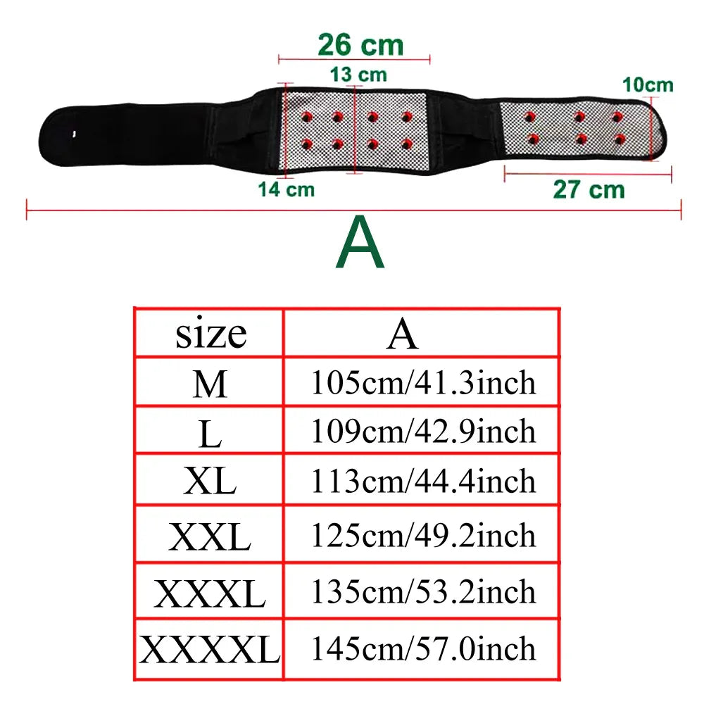 Adjustable Self Heating Therapy Back Waist Belt