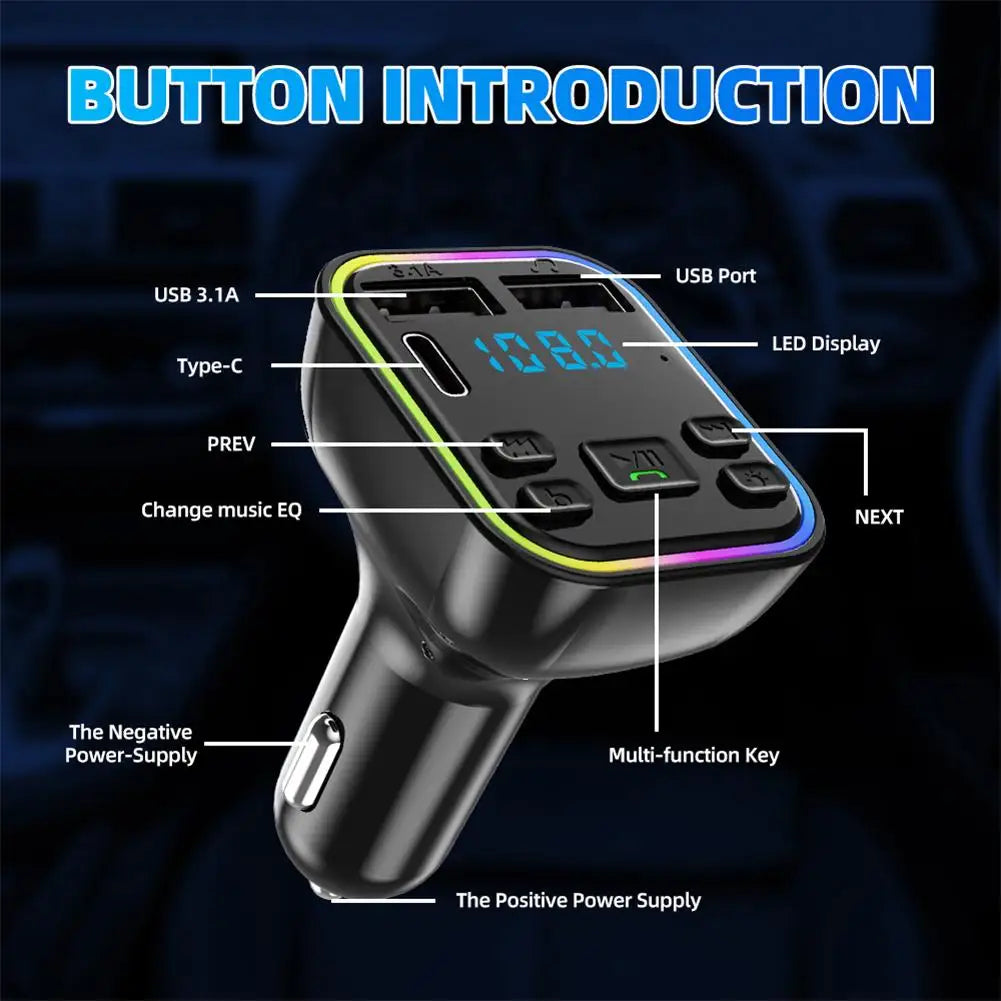 Fast Charger Car MP3 Player Audio Receiver