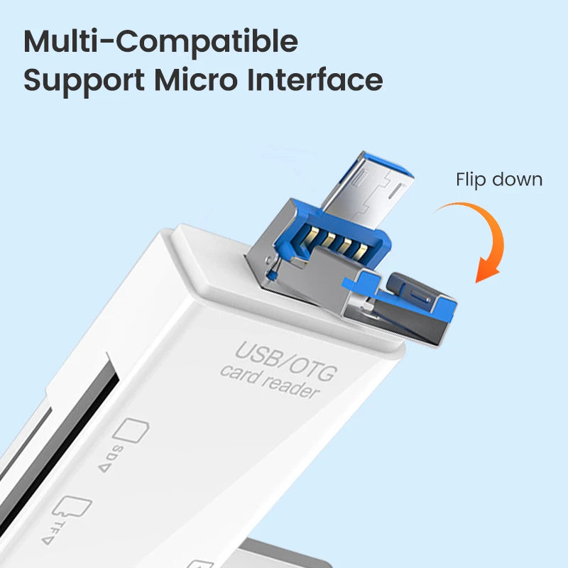 6 in 1 OTG Multifunction Type C Micro USB Card