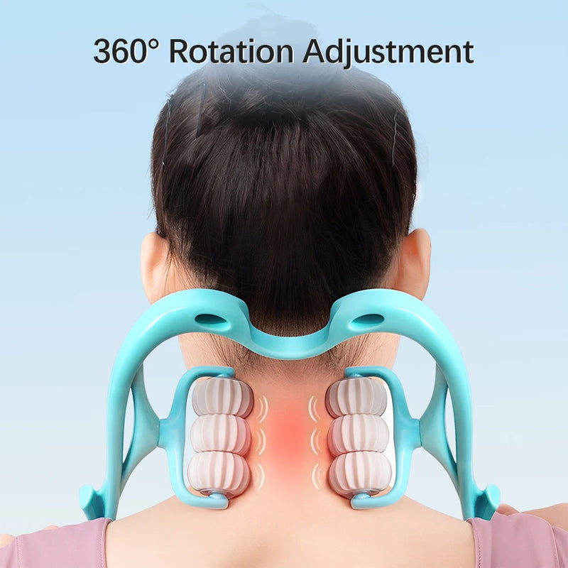 Six-wheel Neck Massager Roller
