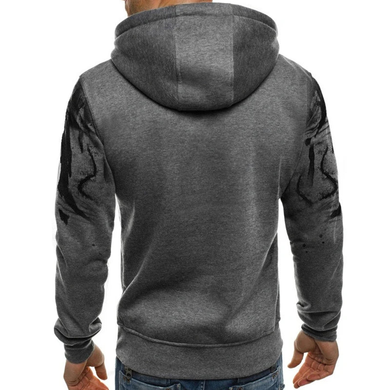 Fashion Printed Autumn Men's Casual Tracksuit