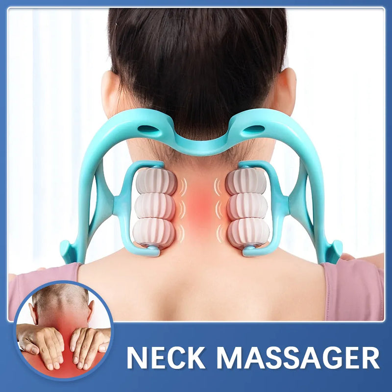 Six-wheel Neck Massager Roller