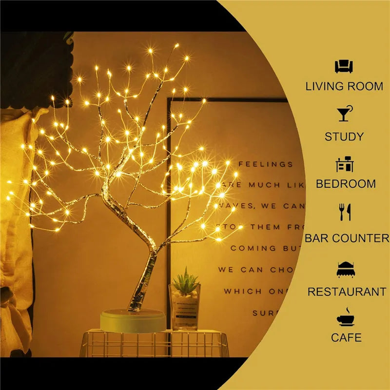 LED Night Light Mini Christmas Tree Lamp