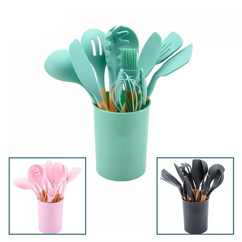 Silicone Kitchenware Cooking Utensils Set