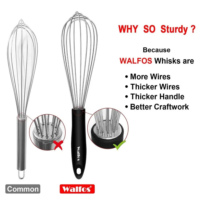 Stainless Steel Wire Whisk Manual Egg Blender