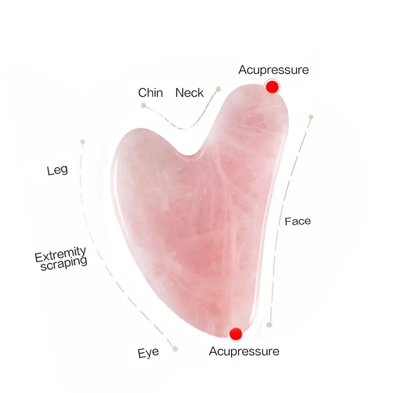 Quartz Facial Gua Sha Neck Massager