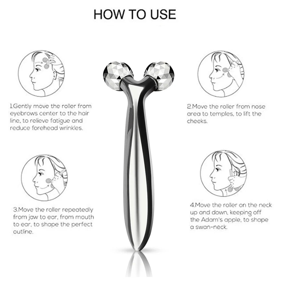 Y Shape 360 Rotate 3D Roller Massager