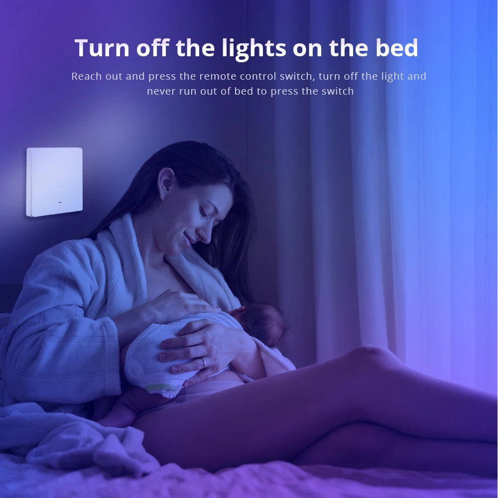 Wireless Switch Battery Wall Remote with Push Button