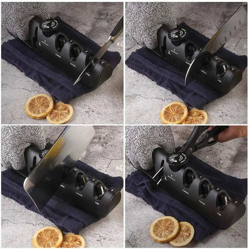 Adjustable 4 Stages Knife Sharpener