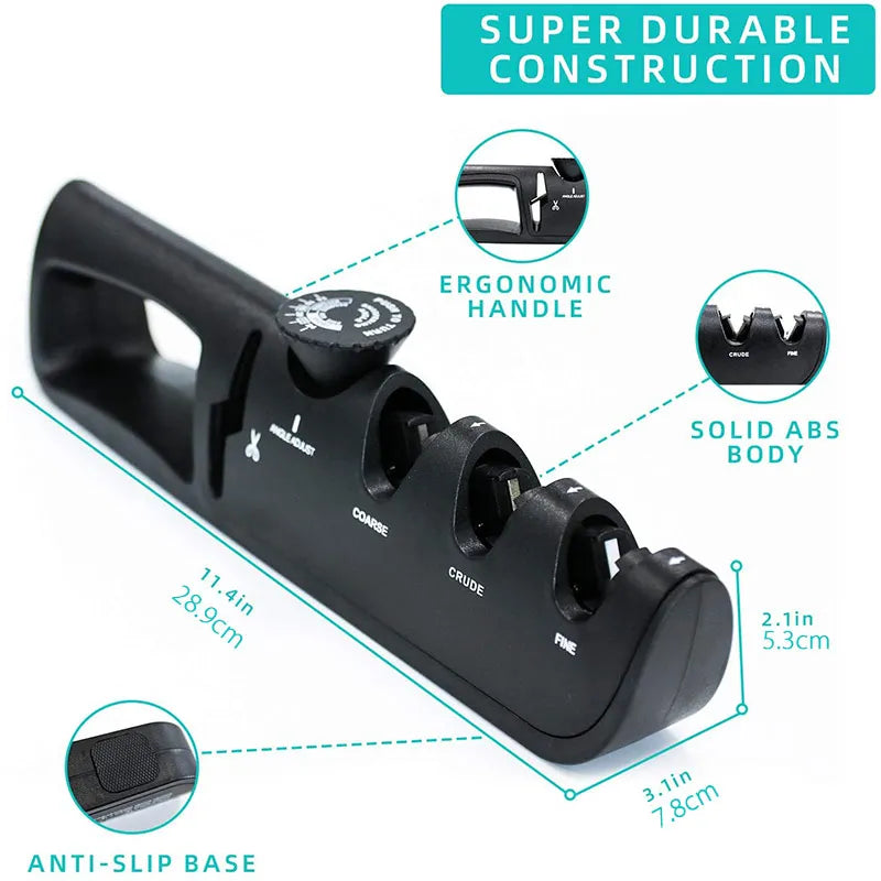 Adjustable 4 Stages Knife Sharpener