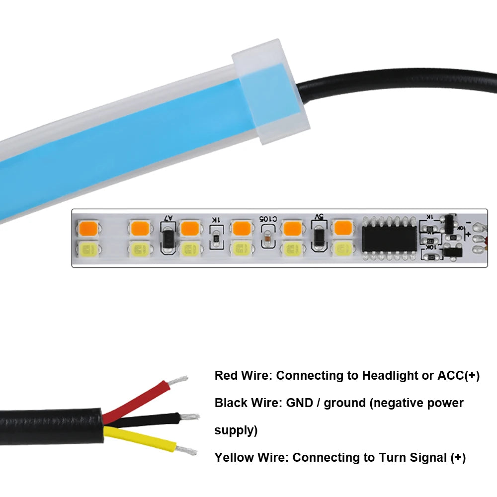 30/40/60cm 12V Car DRL Lights
