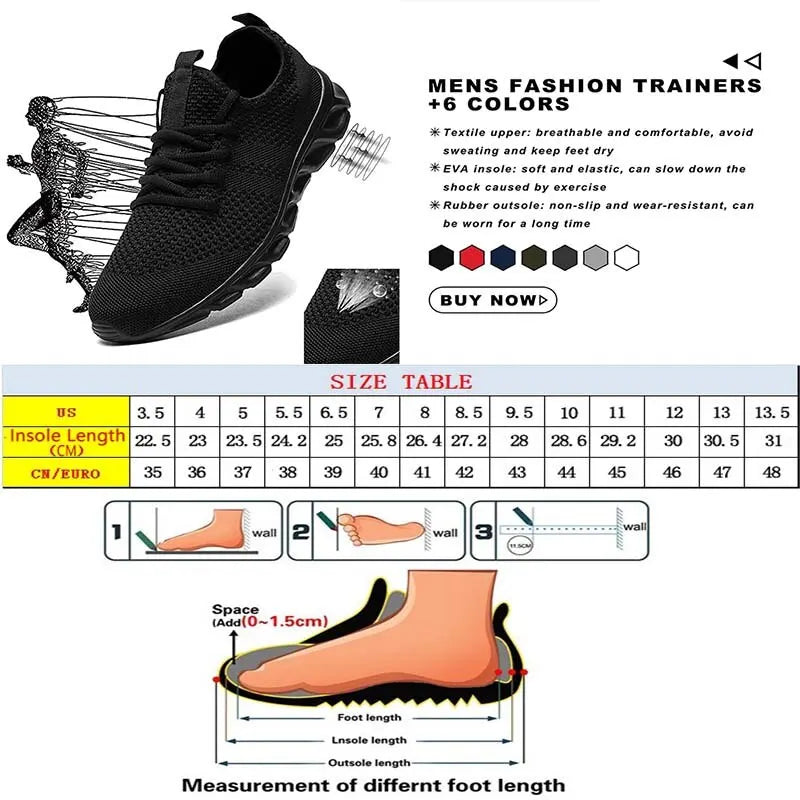 Men Casual Sport Light Sneakers