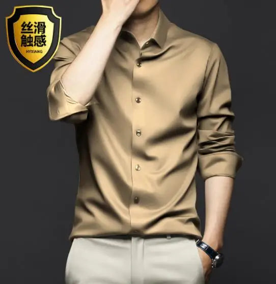 Luxurious Men's Long Sleeve Shirt