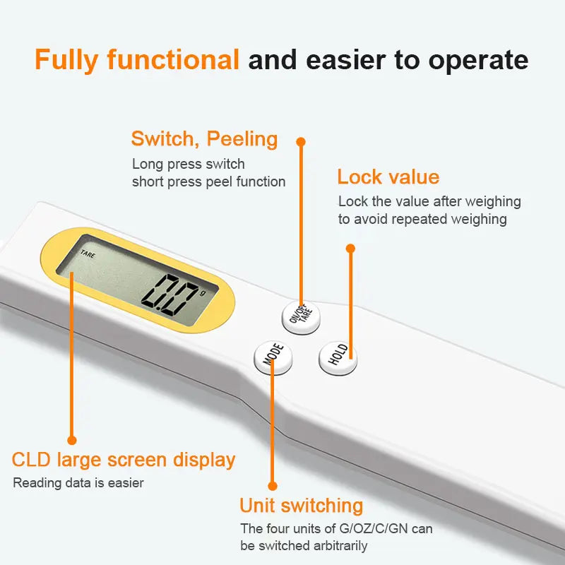 Measuring Spoon LCD Digital Kitchen Scale
