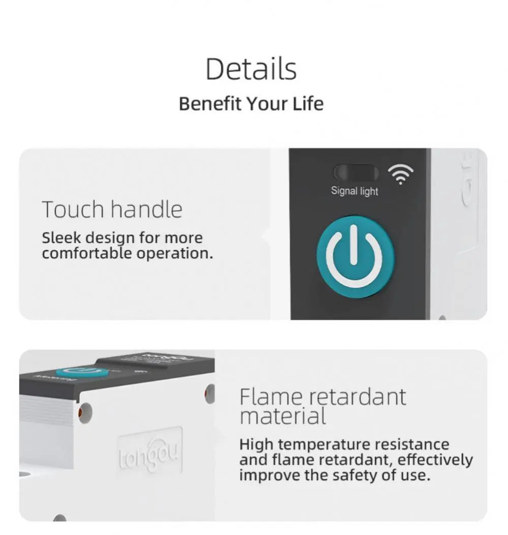Din Rail Switch Relay Smart Circuit Breaker