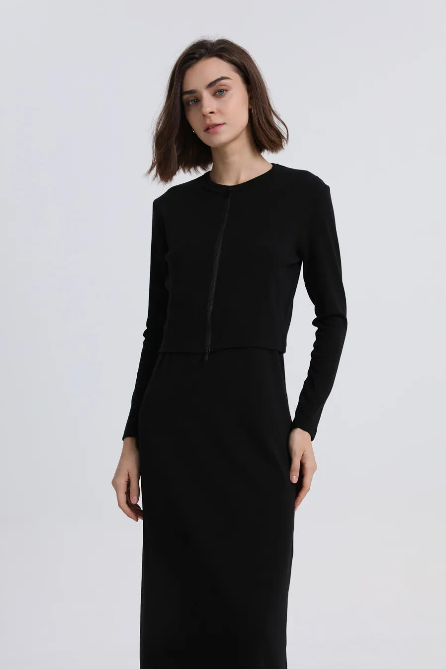 woman Ankle Maxi Length long dress