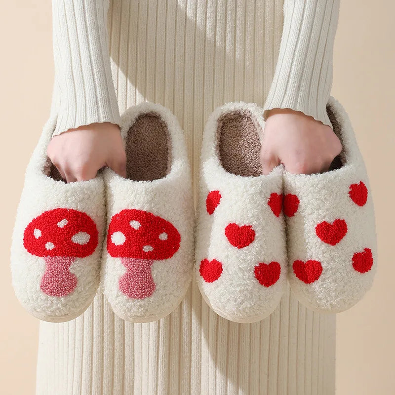 Women Cute Fluffy Soft Bedroom Ladies Shoes