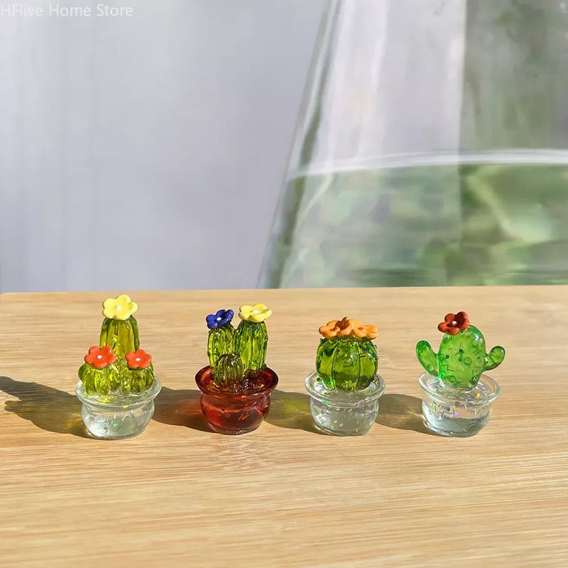 Mini Cactus Figurines Ornaments