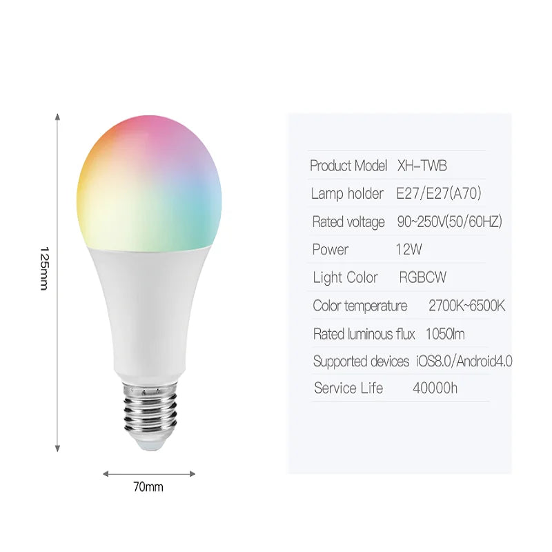 Alexa Google Home Alice Smart WiFi Bulb
