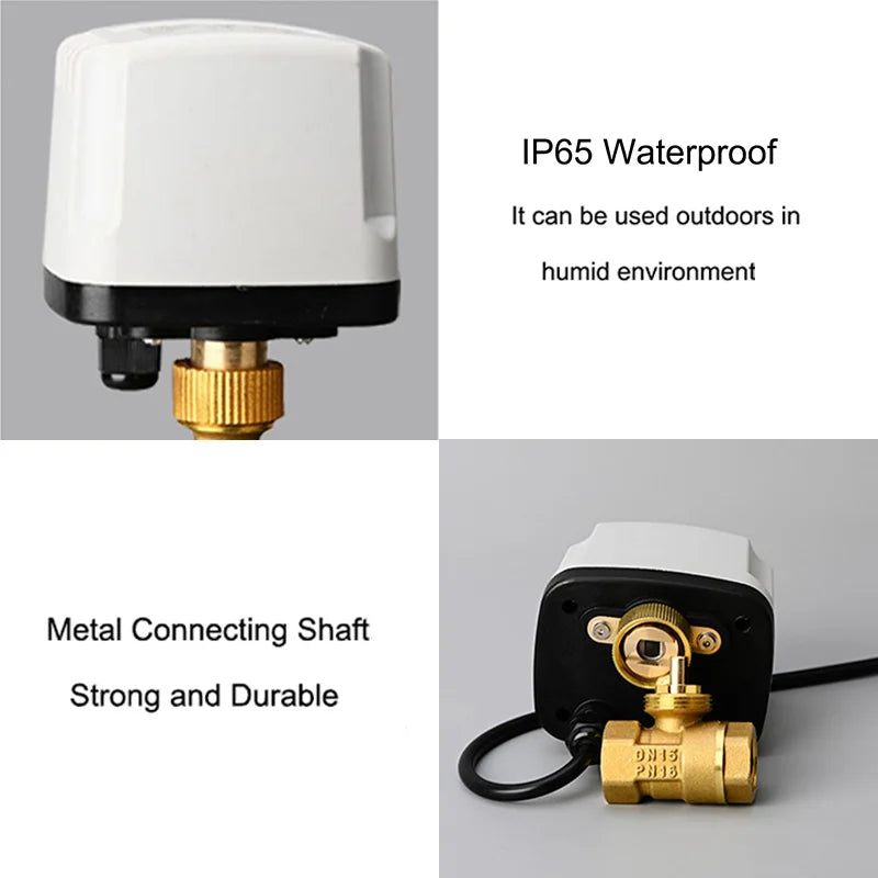 WiFi Smart  Water Switch Motorized Ball Valve