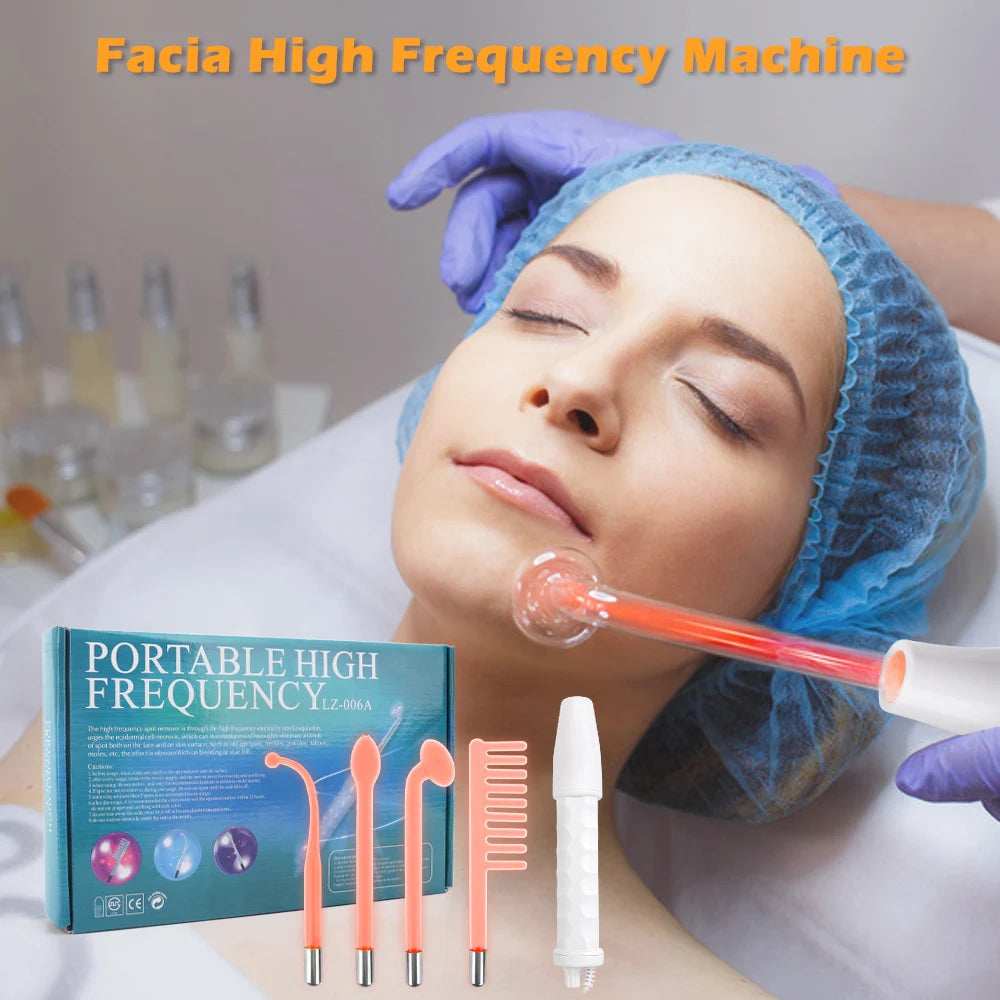 High Frequency Facial Electrode Wand Machine