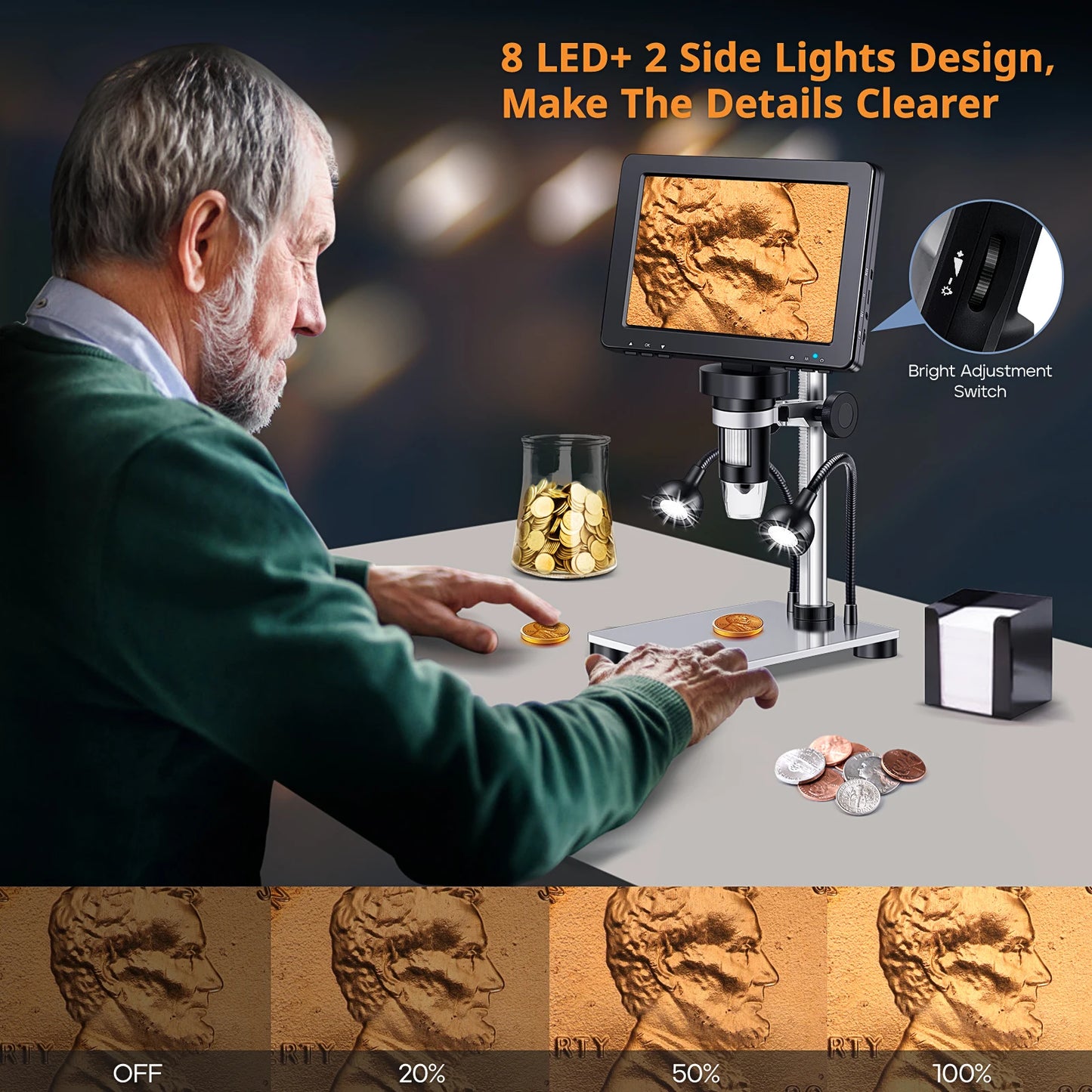 2MP HD Electronic Microscopes Camera