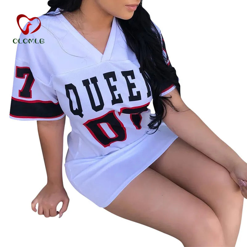 Queen Printed Long T Shirt For Women