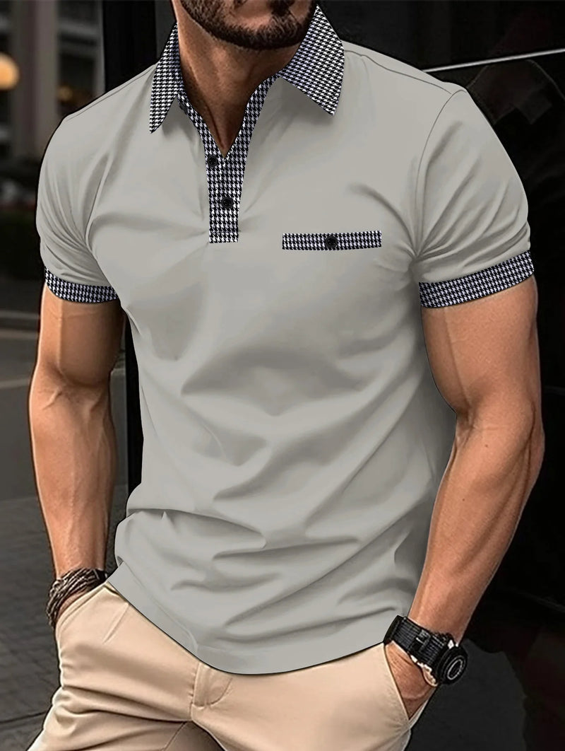 Men's Casual Fashion Rowan Collar T-Shirt