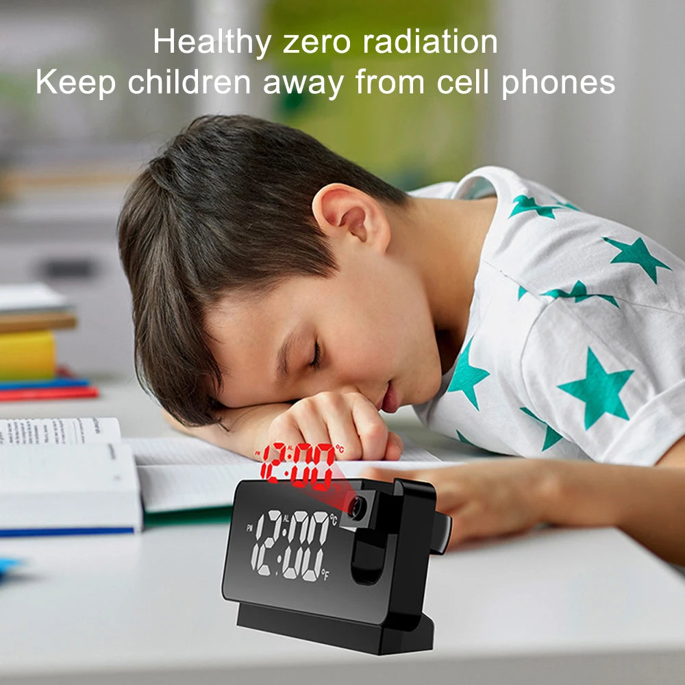 Colorful LED Digital Projection Alarm Clocks