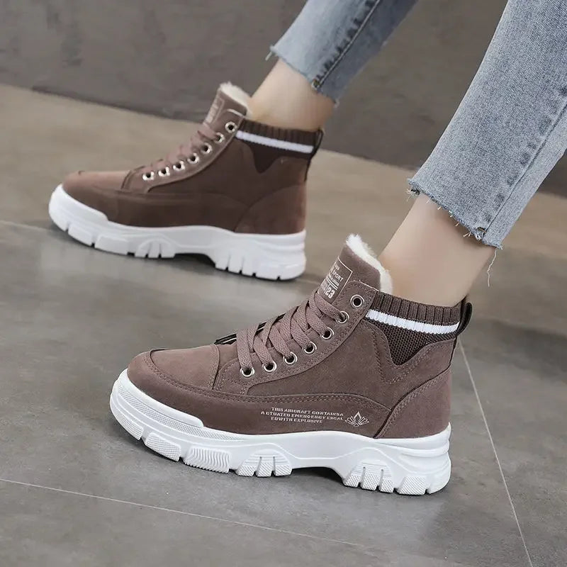 Winter Female Slip On Flat Casual Shoes