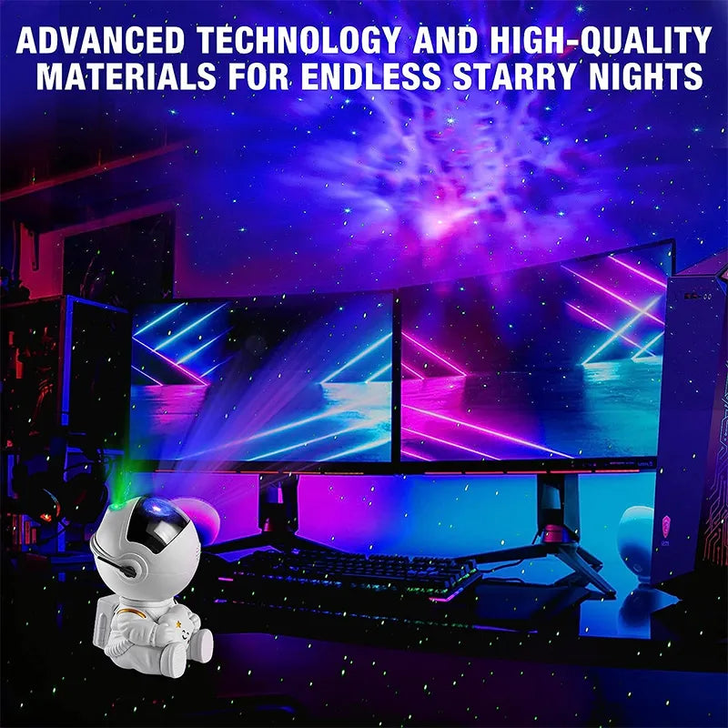 LED Night Light Starry Sky Astronaut Porjectors Lamp