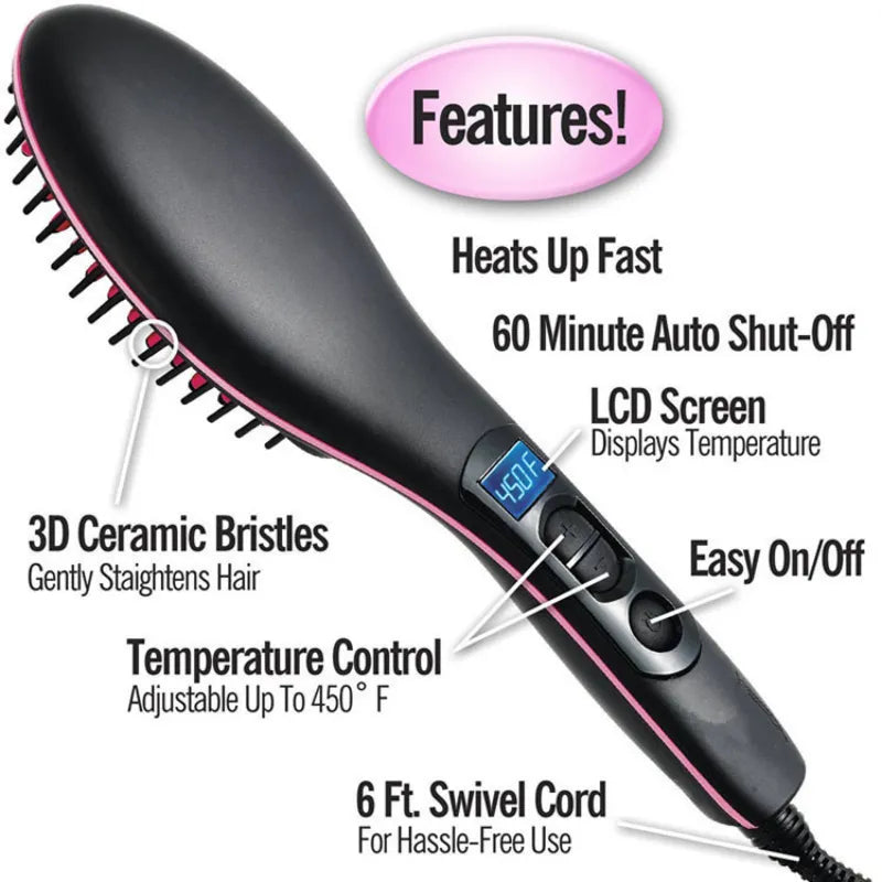 Professional Women's Hair Heating Comb
