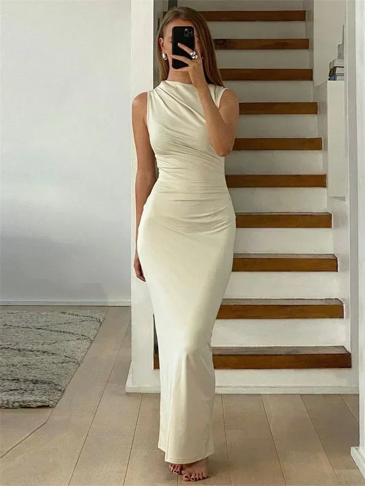 Women Solid Fashion Elegant Party Dress