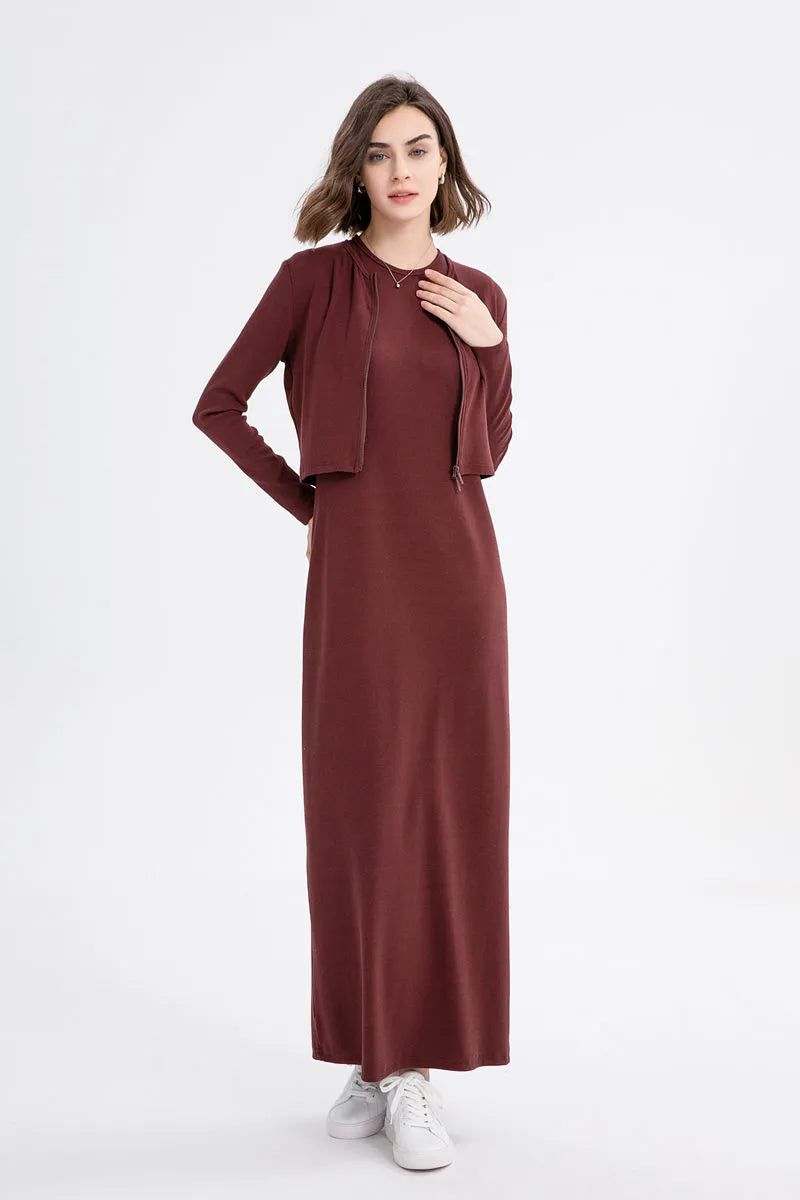 woman Ankle Maxi Length long dress