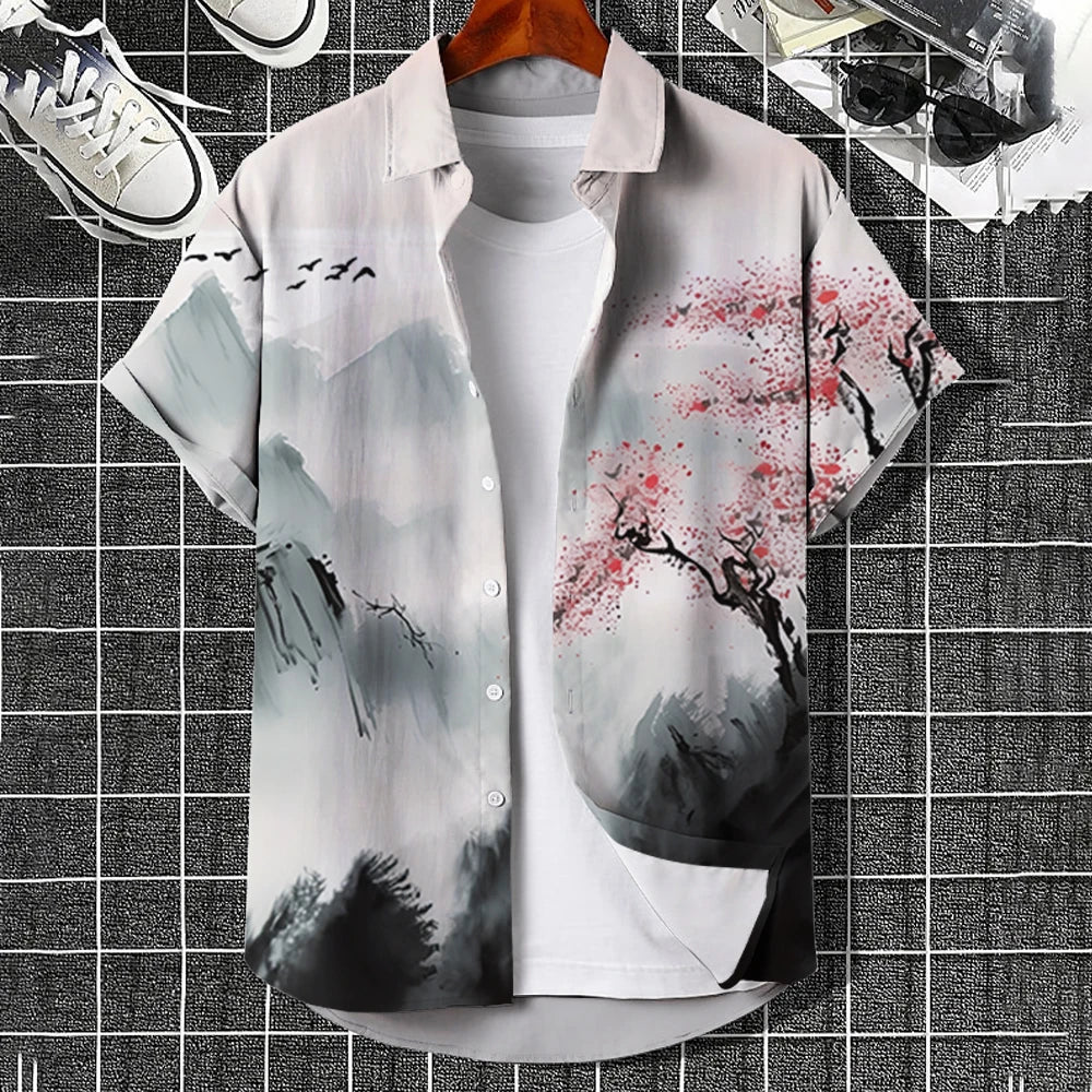 3d Floral & Butterfly Print T Shirts