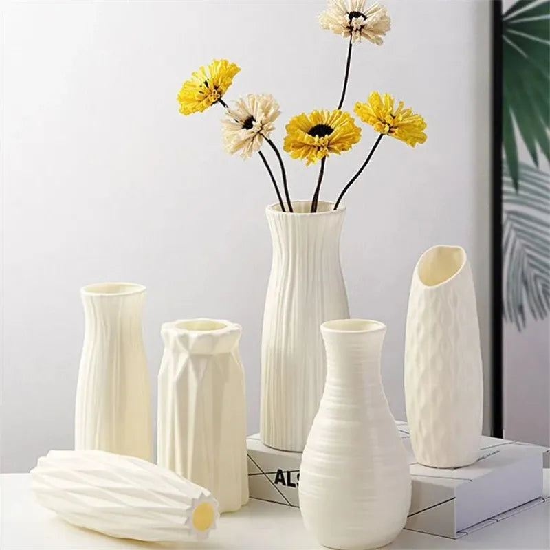 Ceramic Plastic Flower Vase