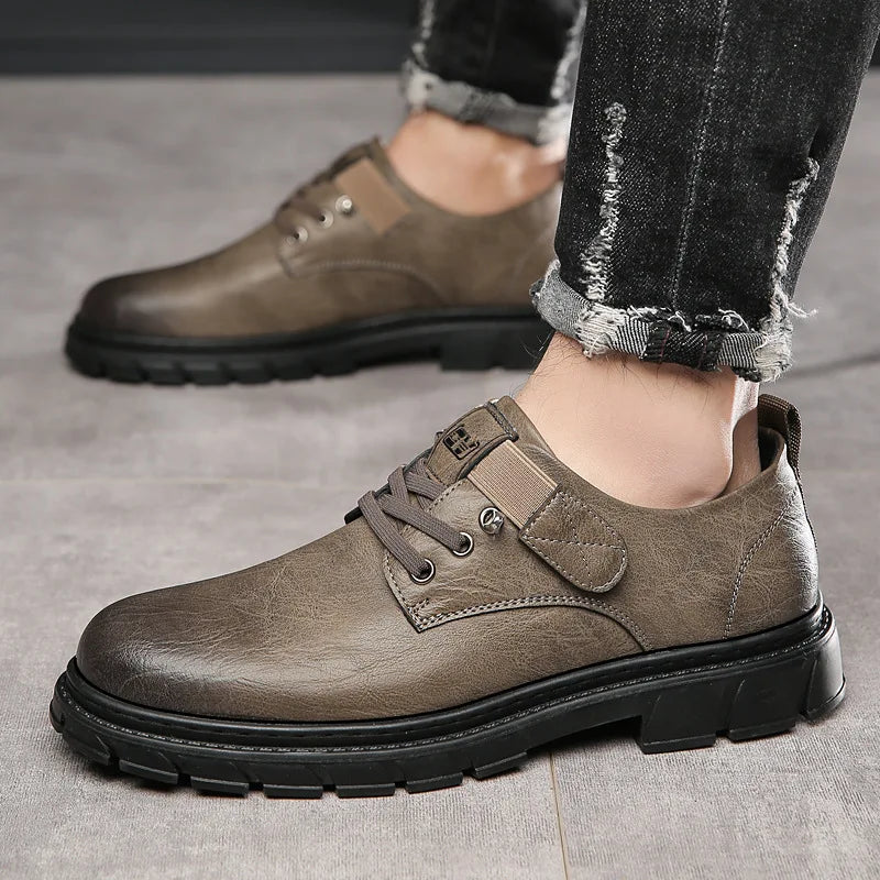 Men Genuine Leather Casual Shoes