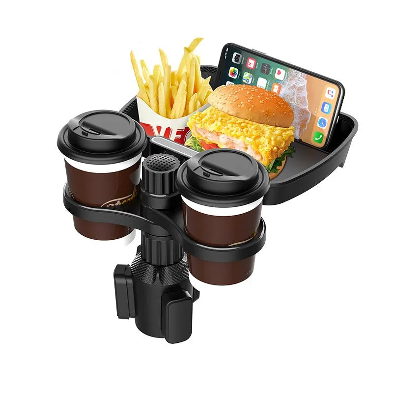 Adjustable for 360°Rotating Car Seat Cup Holder