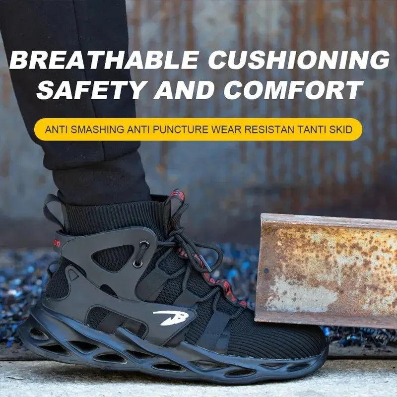 Man Puncture Proof Work Sneakers