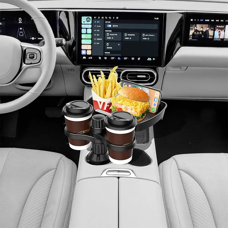 Adjustable for 360°Rotating Car Seat Cup Holder