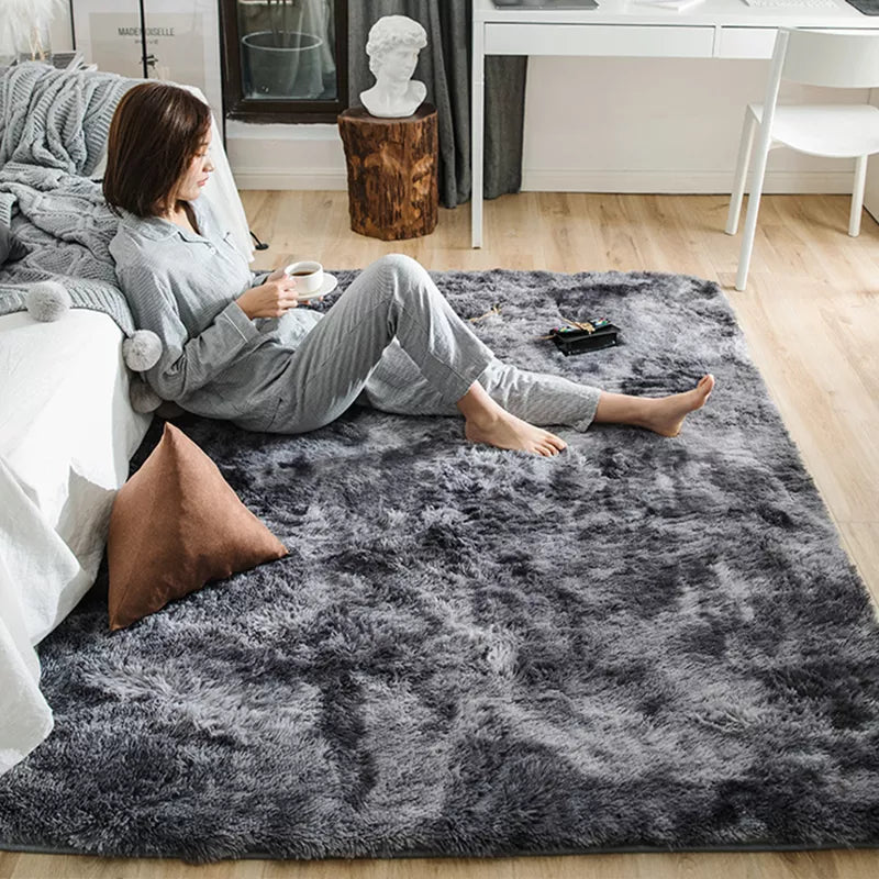Plush Rug Bed Room Floor Fluffy Mats