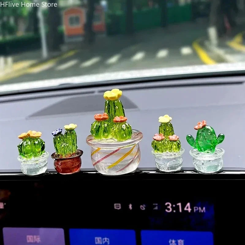 Mini Cactus Figurines Ornaments