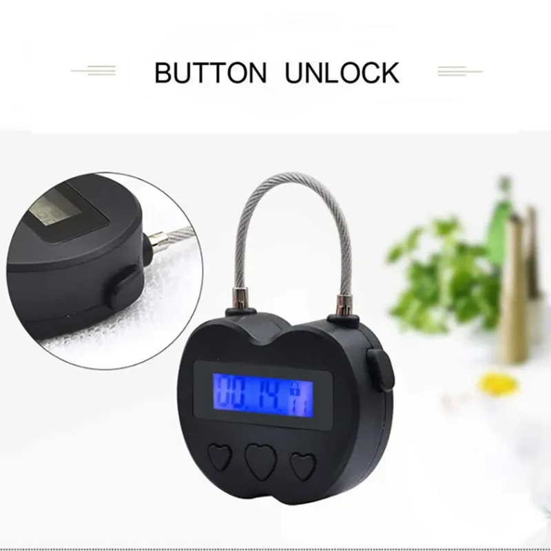 LCD Display Smart Timer Padlock
