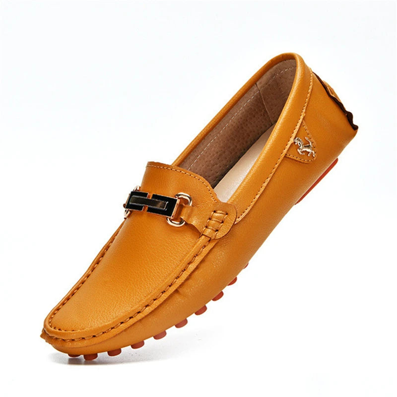 Green Leather Loafers