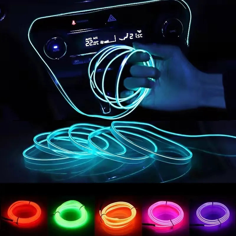 Car LED USB Flexible Neon Interior Lights