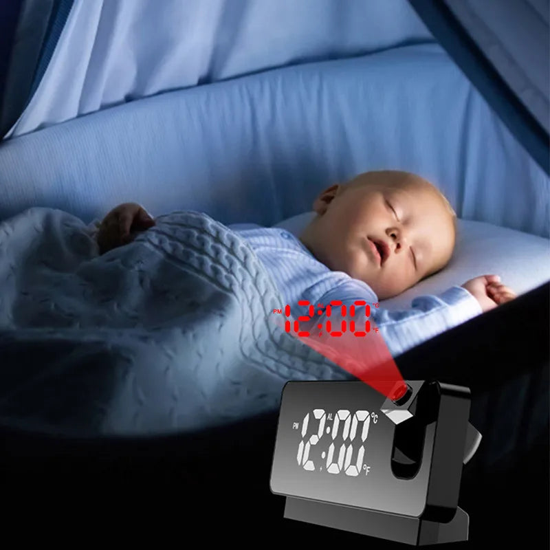 Colorful LED Digital Projection Alarm Clocks