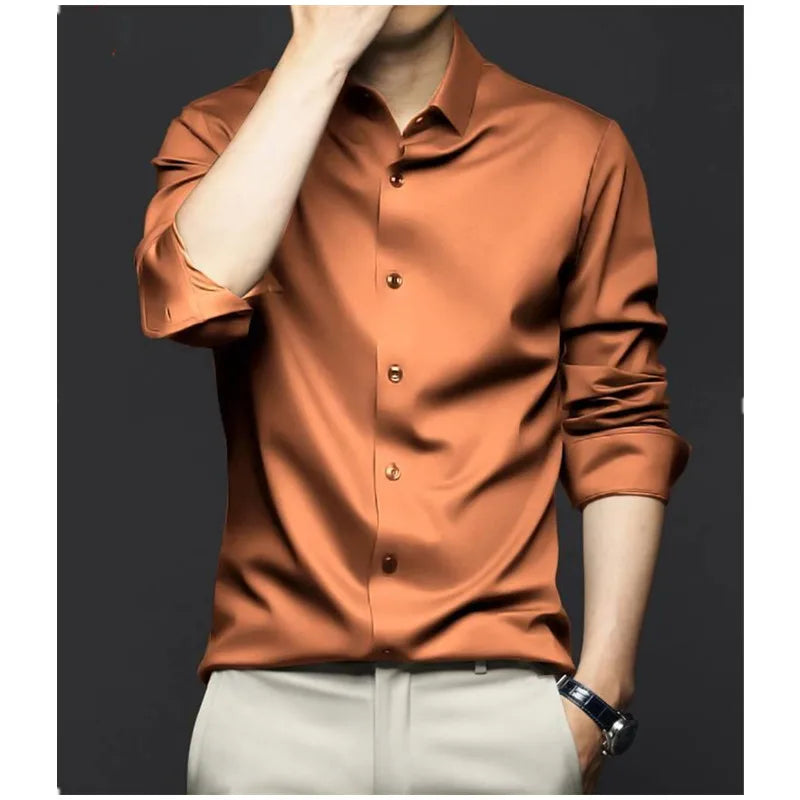 Luxurious Men's Long Sleeve Shirt