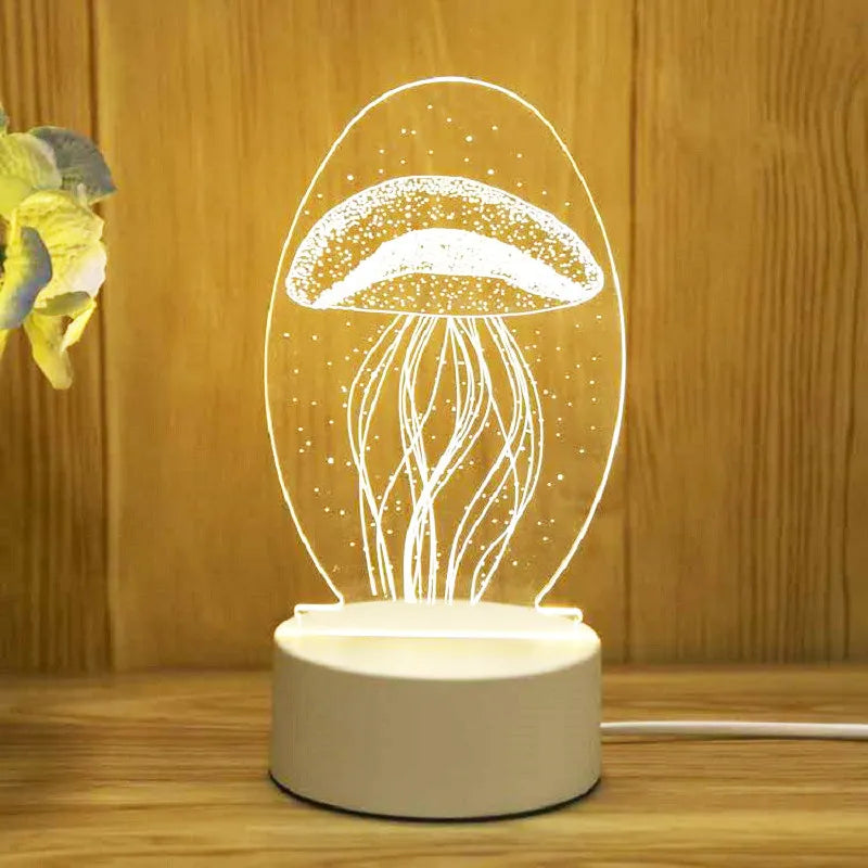 Romantic Love 3D Acrylic Led Lamp